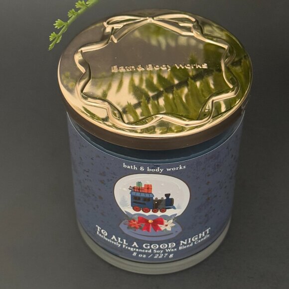 BBW To All A Good Night Bath & Body Works Single Wick Candle - Picture 4 of 10